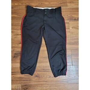 Champro Pre Owned Black Red Knee Length Softball Pants Womens‎ M 28-30 MEdium